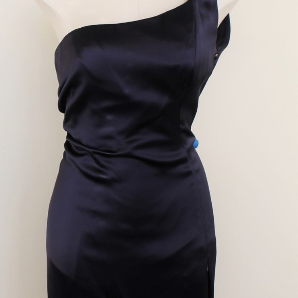 Navy Blue Designer Prom Dress